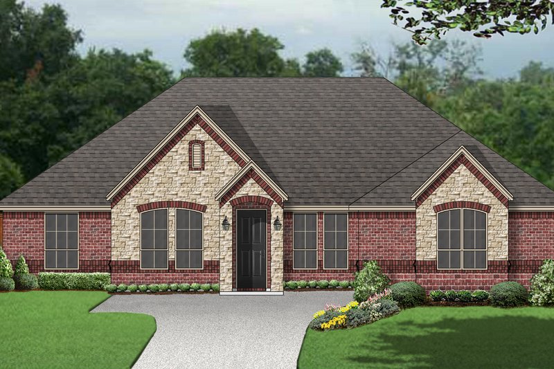 Dream House Plan - Traditional Exterior - Front Elevation Plan #84-596