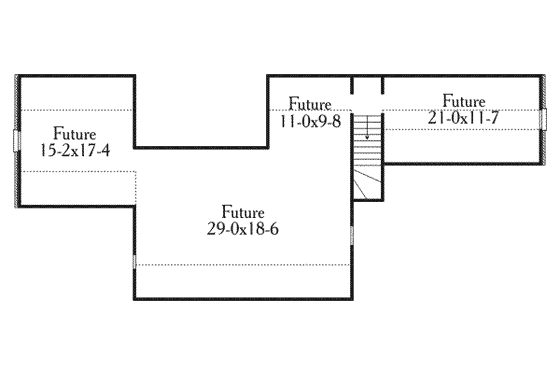 Floor Plan - Other Floor for Southern House Plan #406-255 - 3 bed, 2.5 bath