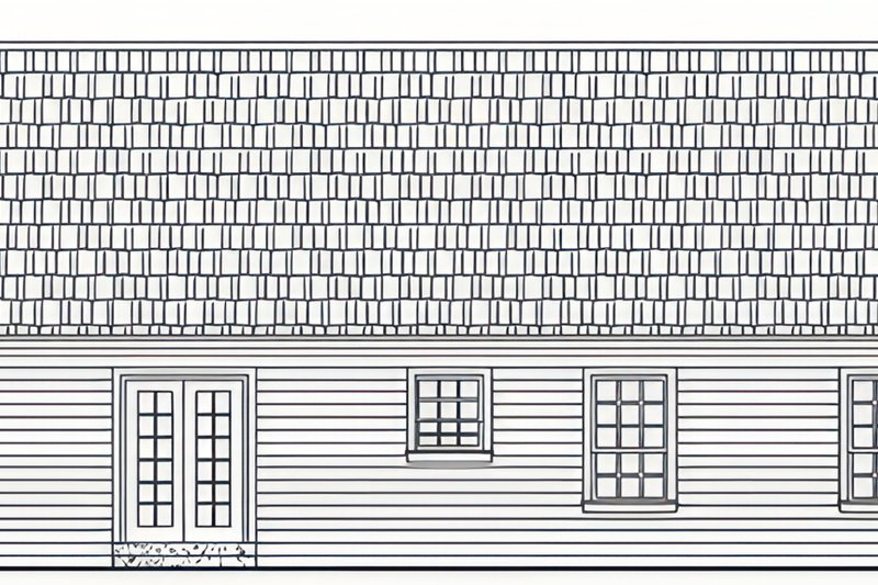 Home Plan - Exterior - Rear Elevation for Farmhouse House Plan #21-669 - 3 bed, 2 bath