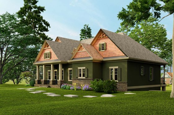 Exterior - Other Elevation for Traditional House Plan #54-448 - 3 bed, 3 bath