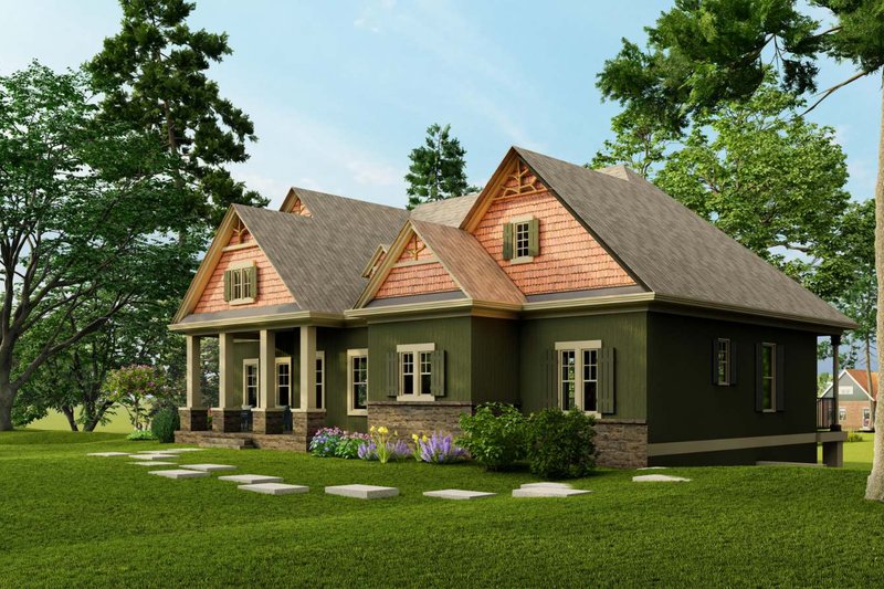 House Blueprint - Exterior - Other Elevation for Traditional House Plan #54-448 - 3 bed, 3 bath