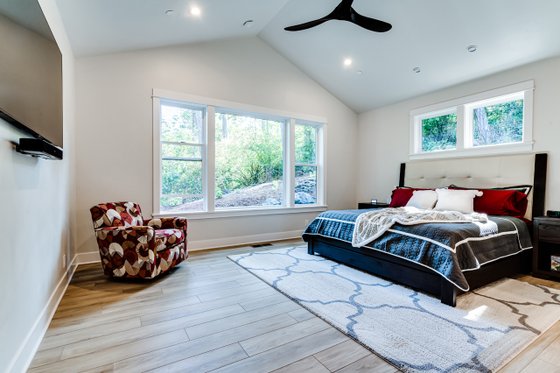 Interior - Master Bedroom for Craftsman House Plan #124-1256 - 2 bed, 2 bath