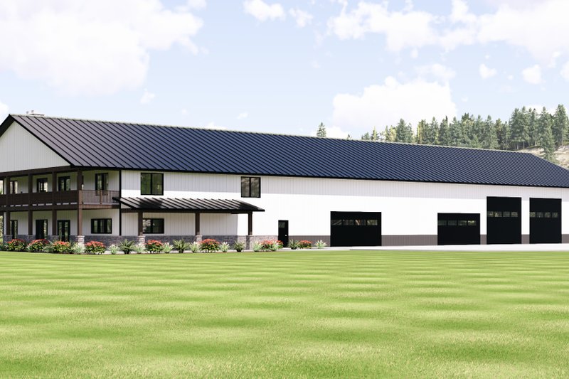 Dream House Plan - Exterior - Front Elevation 3 for Barndominium House Plan #1064-457 - 3 bed, 3.5 bath