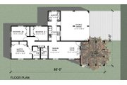 Modern Style House Plan - 3 Beds 2 Baths 1099 Sq/Ft Plan #495-1 