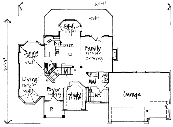 European Floor Plan - Main Floor Plan #308-190