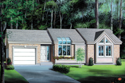 Contemporary Style House Plan - 2 Beds 1 Baths 898 Sq/Ft Plan #25-1094 