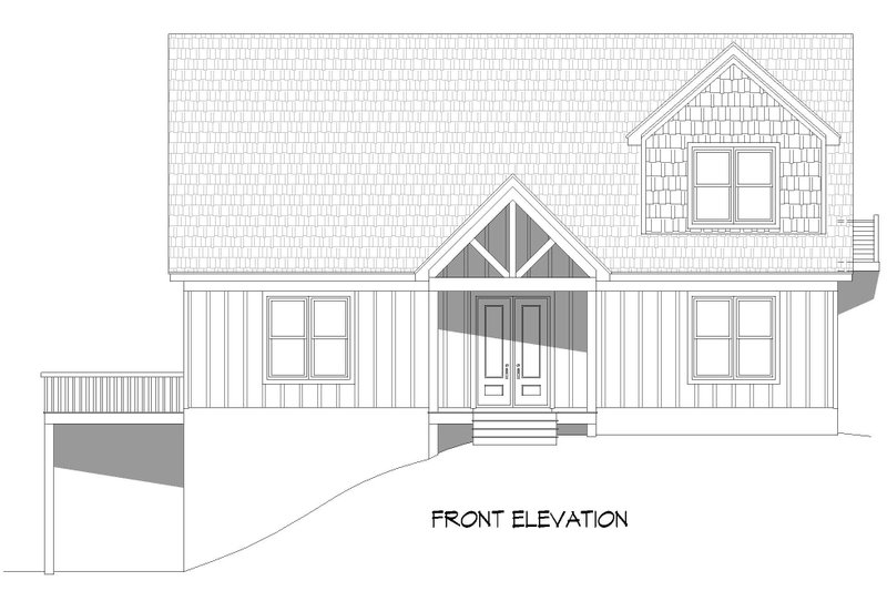 Dream House Plan - Exterior - Front Elevation 3 for Country House Plan #932-573 - 4 bed, 3 bath