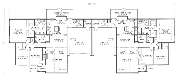 Dream House Plan - European Floor Plan - Main Floor Plan #17-1154