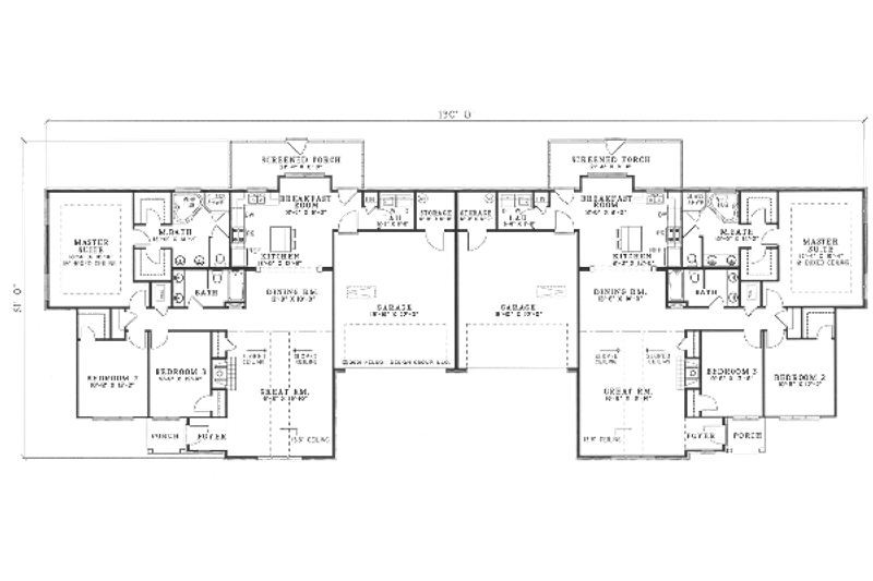 Dream House Plan - Floor Plan - Main Floor for European House Plan #17-1154 - 6 bed, 4 bath