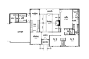 Modern Style House Plan - 3 Beds 2.5 Baths 1944 Sq/Ft Plan #36-419 