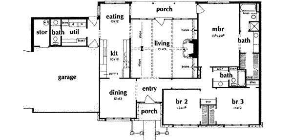 Dream House Plan - Modern Floor Plan - Main Floor Plan #36-419