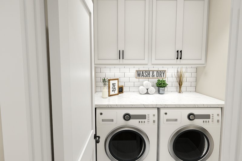 House Design - Interior - Laundry for Farmhouse House Plan #51-1389 - 3 bed, 2.5 bath