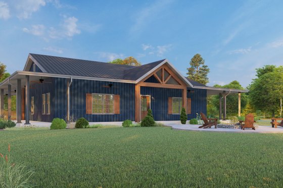 Exterior - Other Elevation 6 for Cabin House Plan #1092-1 - 3 bed, 2 bath