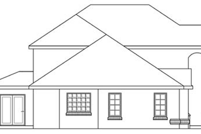 Home Plan - Exterior - Other Elevation for European House Plan #124-209 - 3 bed, 2.5 bath