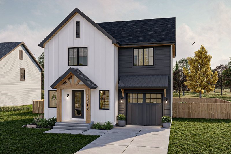 Dream House Plan - Modern Exterior - Front Elevation Plan #455-571