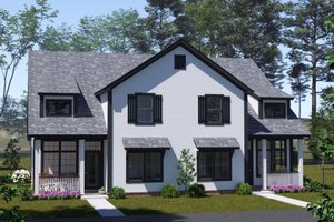 House Blueprint - Craftsman Exterior - Front Elevation Plan #513-2387