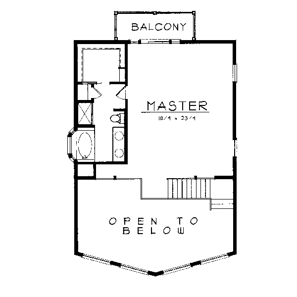 House Design - Modern Floor Plan - Upper Floor Plan #96-217