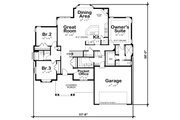 Craftsman Style House Plan - 3 Beds 2 Baths 1925 Sq/Ft Plan #20-2329 