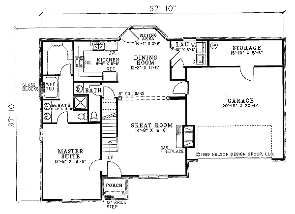Home Plan - Traditional Floor Plan - Main Floor Plan #17-285