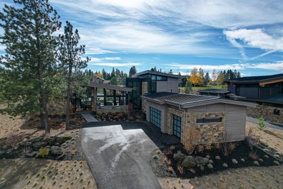 Exterior - Front Elevation 5 for Modern House Plan #892-45 - 4 bed, 4.5 bath