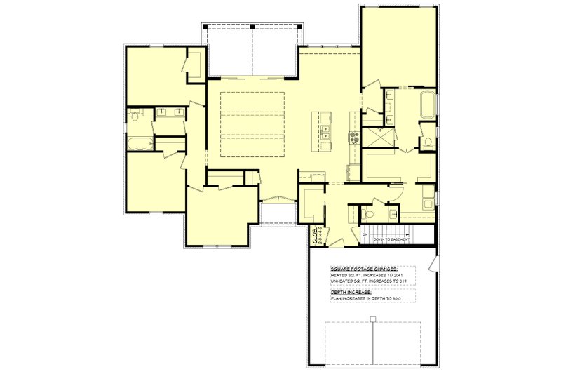 Dream House Plan - Floor Plan - Other Floor for Ranch House Plan #430-303 - 4 bed, 2.5 bath