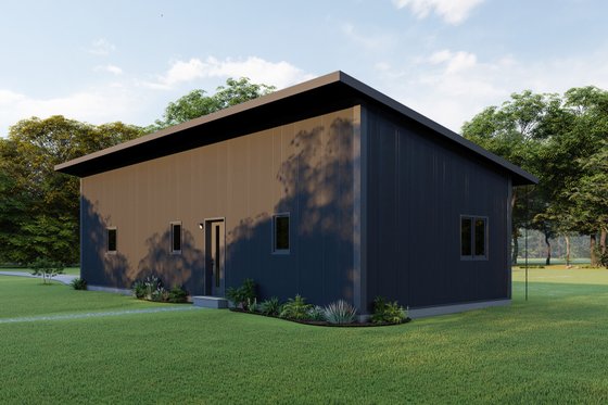 Exterior - Other Elevation 5 for Contemporary House Plan #1092-12 - 1 bed, 1 bath