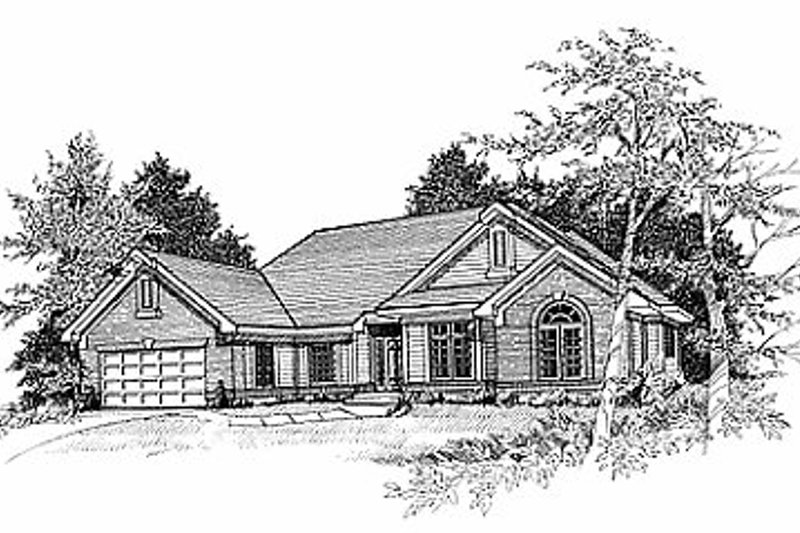 Traditional Style House Plan - 3 Beds 2 Baths 2153 Sq/Ft Plan #70-318