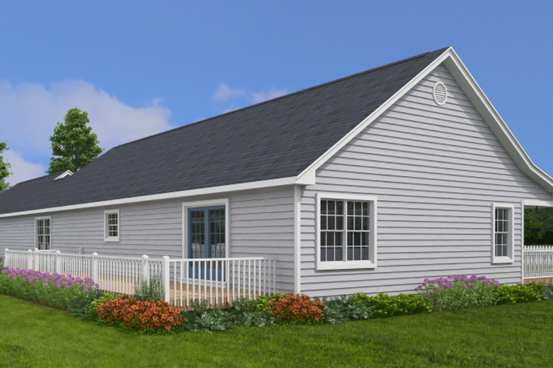 Home Plan - Exterior - Other Elevation 4 for Ranch House Plan #1082-2 - 3 bed, 2.5 bath