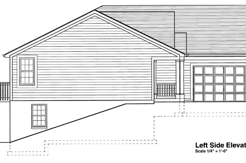 Home Plan - Exterior - Other Elevation for Ranch House Plan #46-915 - 3 bed, 2 bath