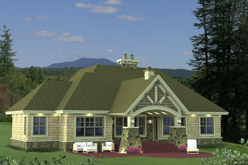 Home Plan - Exterior - Front Elevation 4 for Craftsman House Plan #51-552 - 3 bed, 2.5 bath