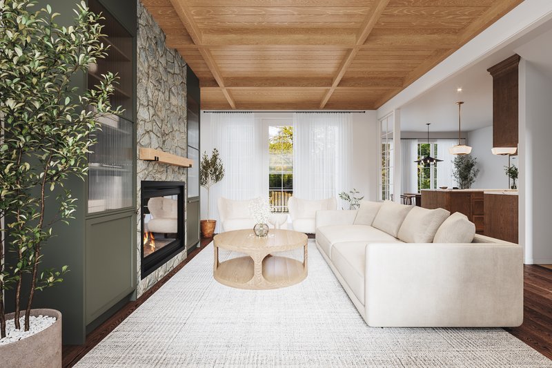 Home Plan - Interior - Family Room 1 for Classical House Plan #23-2813 - 4 bed, 3.5 bath