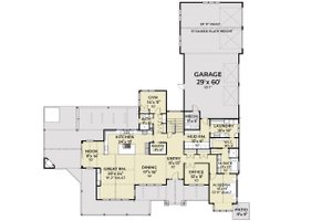 Floor Plan - Main Floor for Farmhouse House Plan #1070-248 - 6 bed, 4 bath