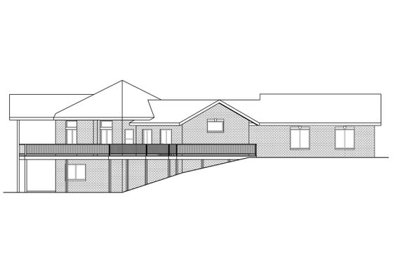 Exterior - Other Elevation for Traditional House Plan #124-1168 - 4 bed, 3 bath