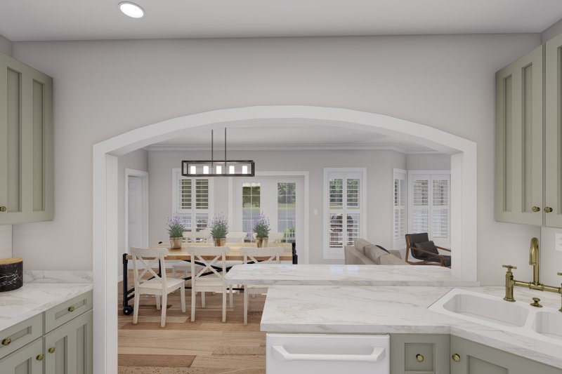 House Blueprint - Interior - Kitchen for Farmhouse House Plan #1060-108 - 2 bed, 2 bath