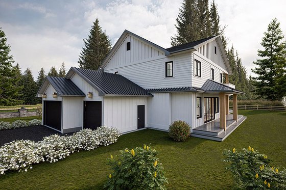 Exterior - Other Elevation 2 for Classical House Plan #1101-41 - 4 bed, 4.5 bath