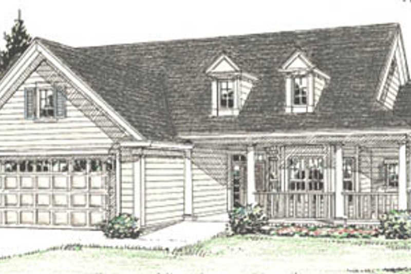 Dream House Plan - Traditional Exterior - Front Elevation Plan #20-382