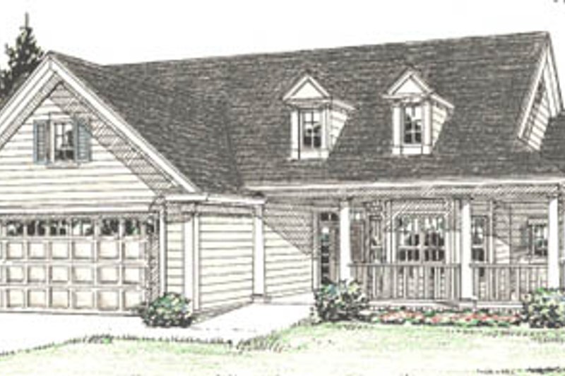 Home Plan - Traditional Exterior - Front Elevation Plan #20-382