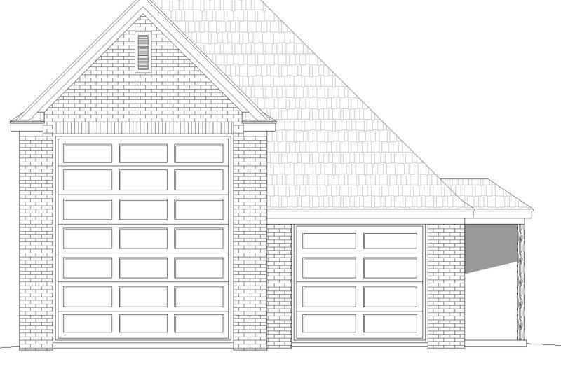 Dream House Plan - Exterior - Front Elevation 3 for Southern House Plan #932-824, 0 bath