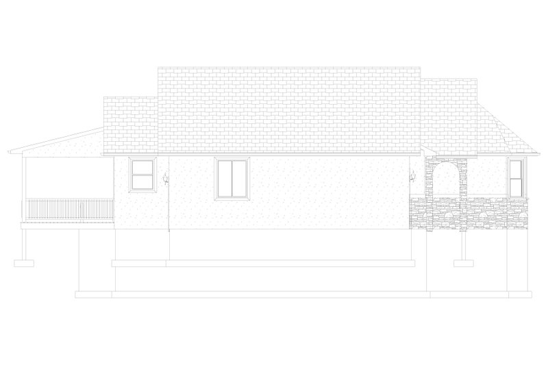 House Design - Exterior - Other Elevation 1 for Craftsman House Plan #1060-457 - 2 bed, 2 bath