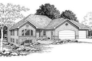 European Exterior - Front Elevation Plan #70-763