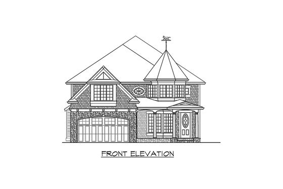 Exterior - Other Elevation for Victorian House Plan #132-132 - 4 bed, 2.5 bath