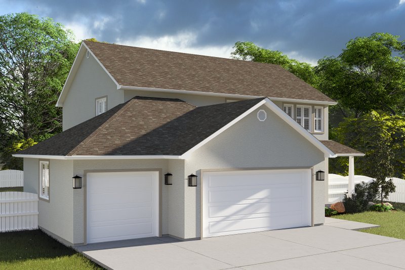Dream House Plan - Exterior - Front Elevation 5 for Traditional House Plan #1060-208 - 4 bed, 2.5 bath