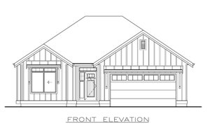 Exterior - Front Elevation 3 for Farmhouse House Plan #1100-85 - 3 bed, 2 bath