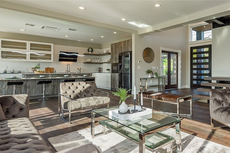 Architectural House Design - Interior - Family Room for Modern House Plan #1066-67 - 4 bed, 3.5 bath