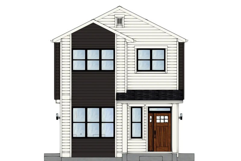 Architectural House Design - Exterior - Other Elevation 4 for Contemporary House Plan #126-273 - 3 bed, 1.5 bath