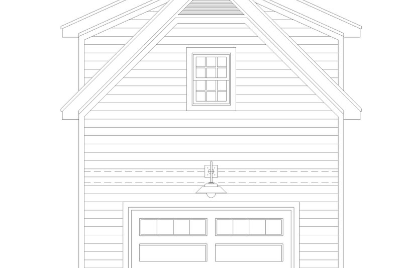 House Blueprint - Exterior - Front Elevation 3 for Traditional House Plan #932-600, 1 bath