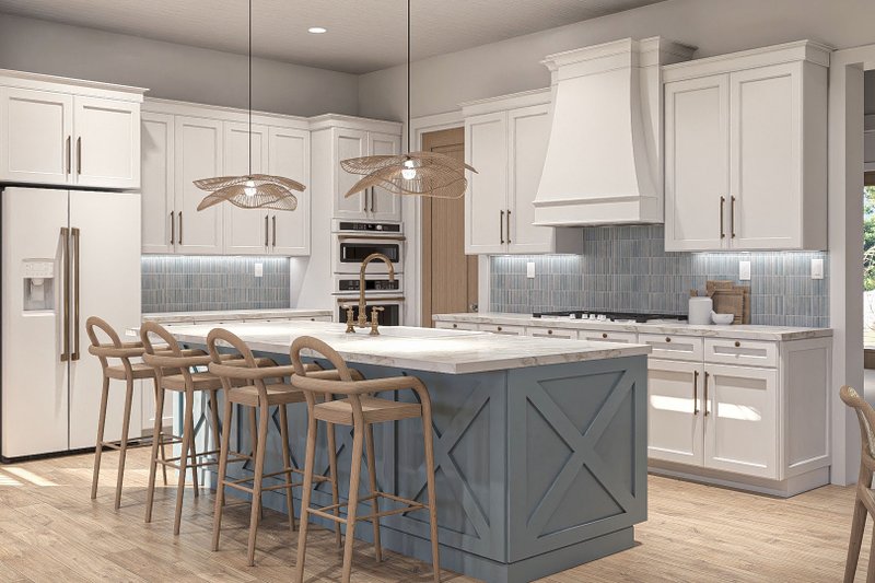 House Blueprint - Interior - Kitchen 1 for Beach House Plan #455-378 - 4 bed, 3.5 bath