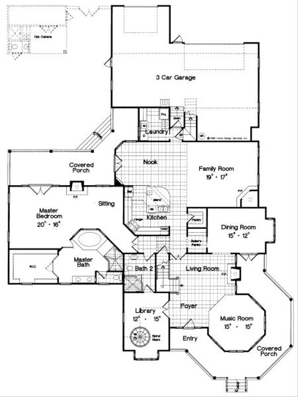Traditional Floor Plan - Main Floor Plan #417-429