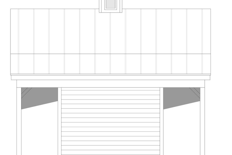 Architectural House Design - Exterior - Rear Elevation for Traditional House Plan #932-357, 0 bath