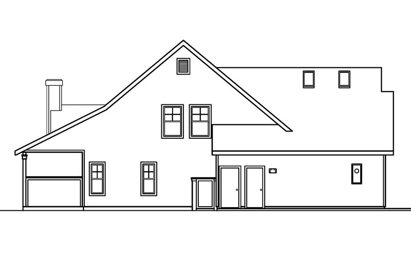 Home Plan - Exterior - Other Elevation for Traditional House Plan #124-365 - 5 bed, 4.5 bath